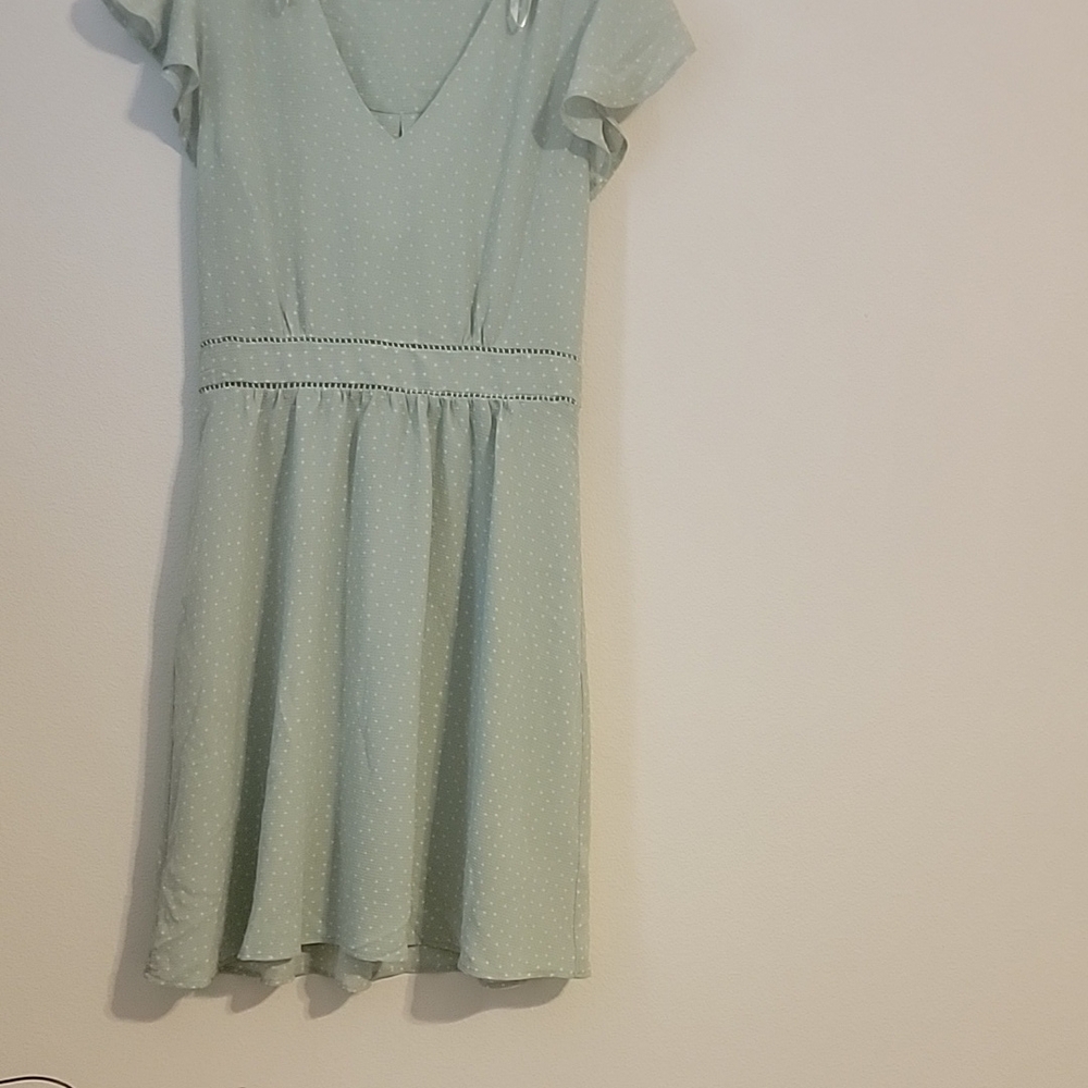 Light Green Short Sleeve Dress